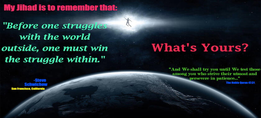 Before one struggles with the world outside, one must win the struggle within